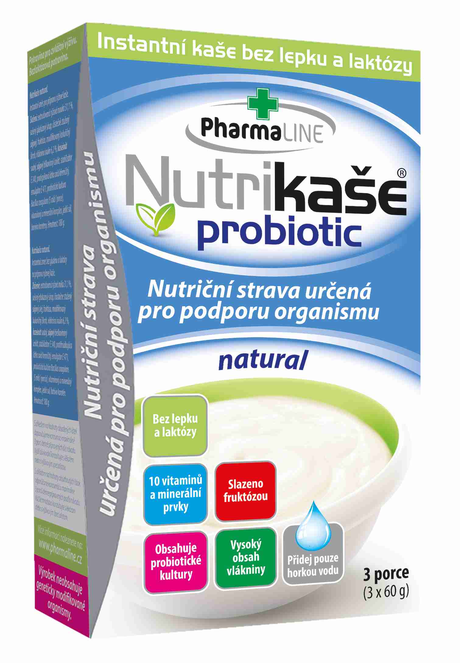 Mogador Nutrikaše probiotic natural 180g (3x60g)