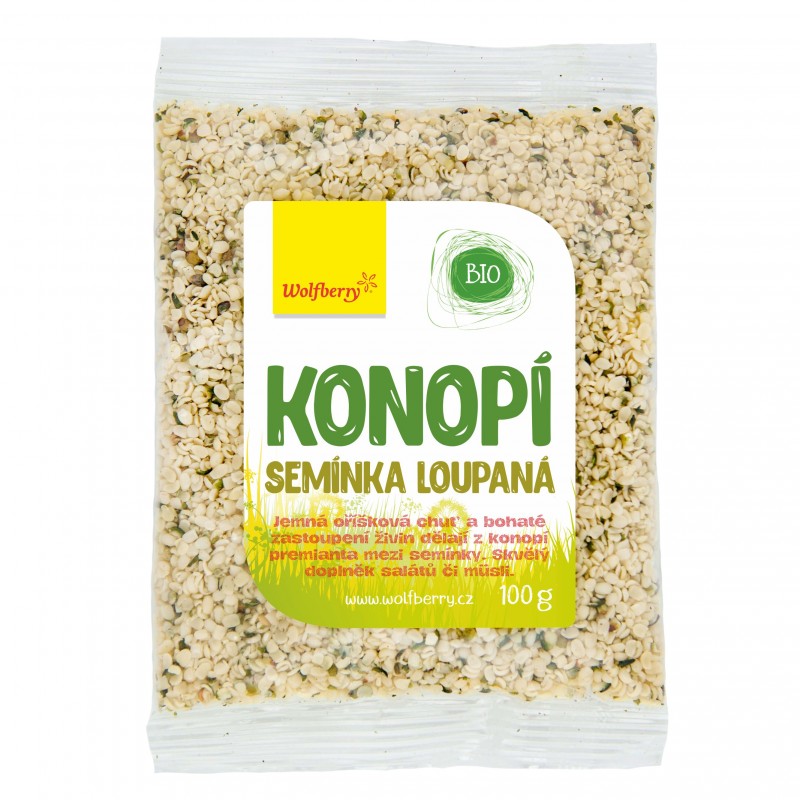 Wolfberry Bio Konopné semínko loupané sáček 100 g