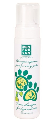 Menforsan Pěnový šampon s Aloe Vera pro psy a kočky 200 ml