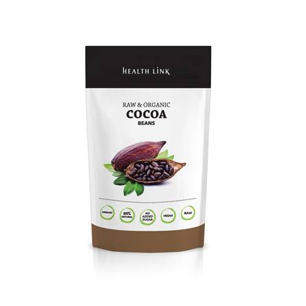 Health Link Bio Nepražené kakaové boby Raw 250 g