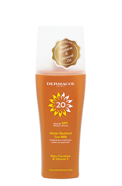 Dermacol Mléko na opalování ve spreji SPF 20 Sun 200 ml