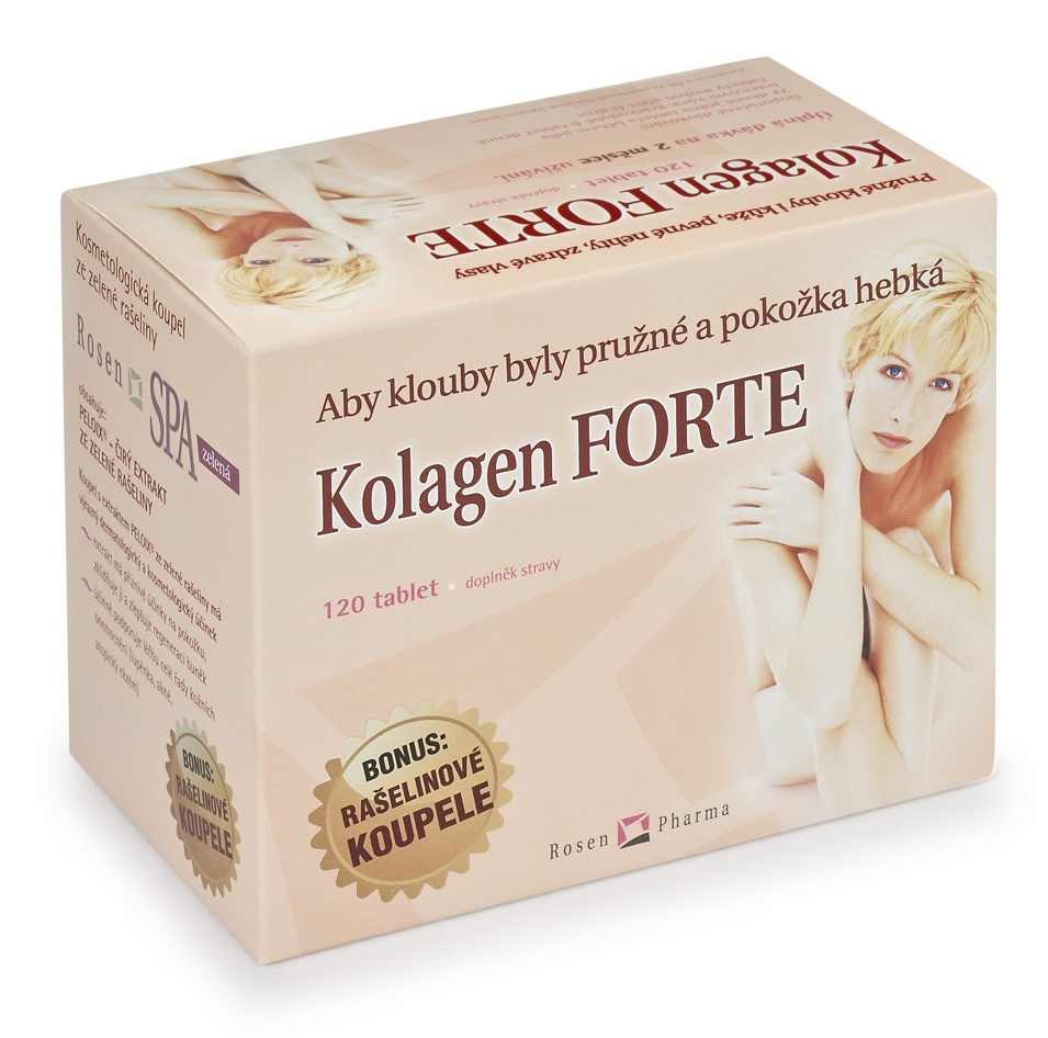 Rosenpharma Rosen Kolagen FORTE 120 tbl. + 2 rašelinové koupele RosenSPA