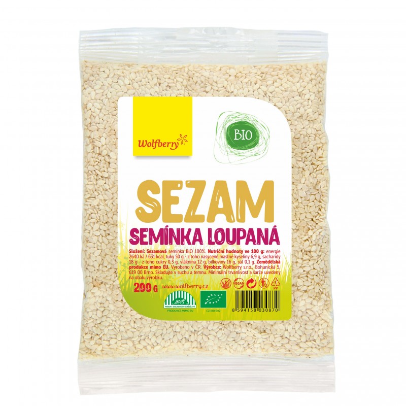 Wolfberry Bio Sezamové semínko loupané 200 g