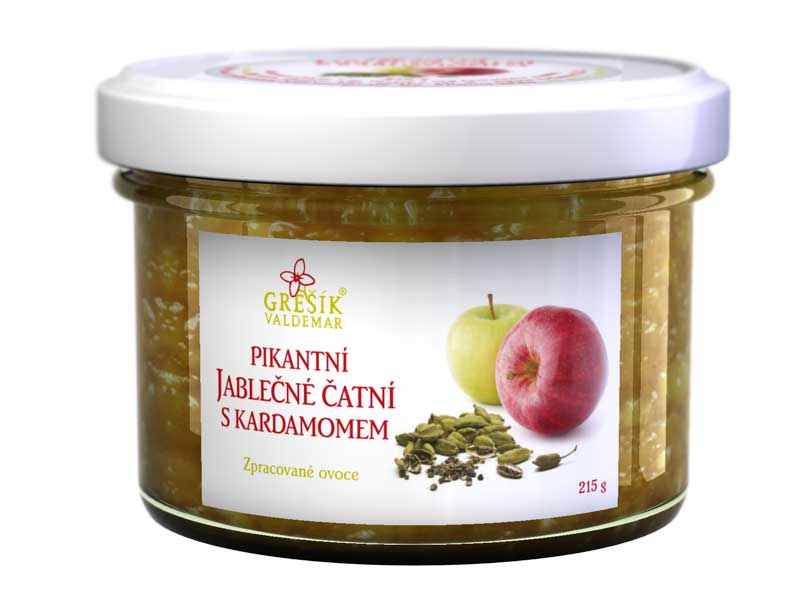 Grešík Pikantní jablečné čatní s kardamomem 215 g