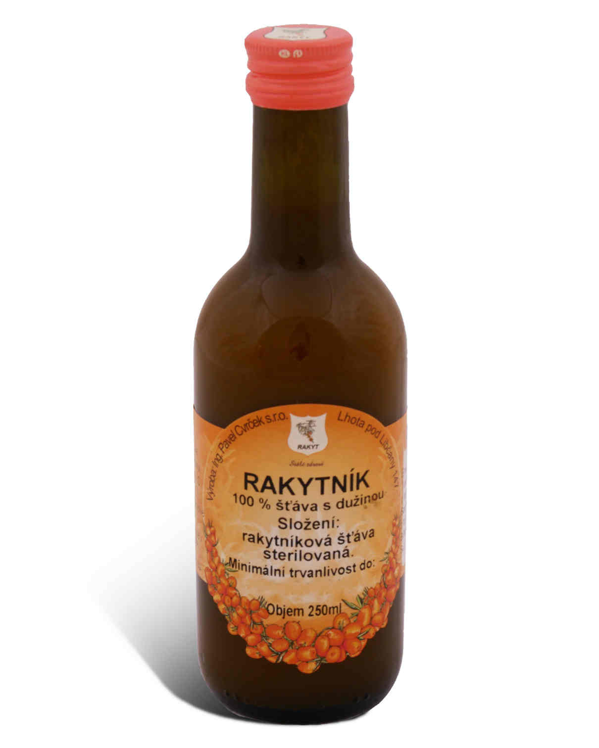 Cvrček Rakytník 100% šťáva s dužninou 250 ml