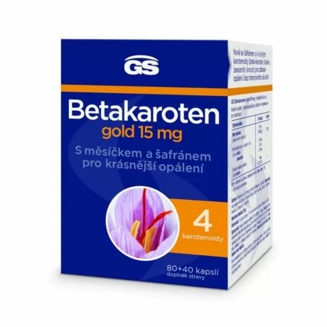 GreenSwan GS Betakaroten gold 15 mg 80 kapslí + 40 kapslí ZDARMA