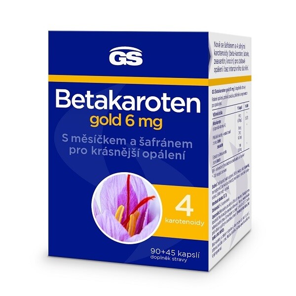 GreenSwan GS Betakaroten gold 6 mg 90 kapslí + 45 kapslí ZDARMA