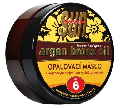 Vivaco Sun Opalovací máslo s bio arganovým olejem SPF 6 200 ml