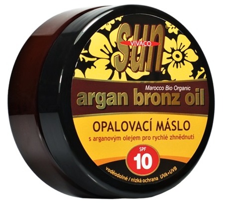 Vivaco Sun Opalovací máslo s bio arganovým olejem SPF 10 200 ml