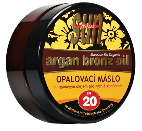 Vivaco Sun Opalovací máslo s bio arganovým olejem SPF 20 200 ml