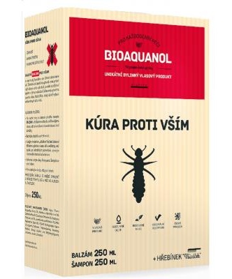 Silvita Bioaquanol kúra proti vším - Šampon 250 ml + Balzám 250 ml + hřeben