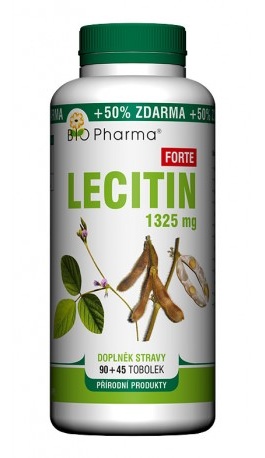 BIO Pharma Lecitin 1325mg 90 tob. + 45 tob. ZDARMA