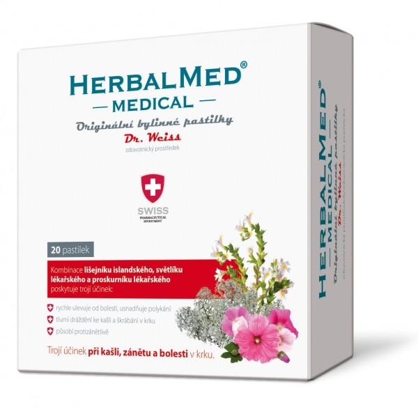 Simply You HerbalMed Medical pastilky Dr. Weiss 20 pastilek