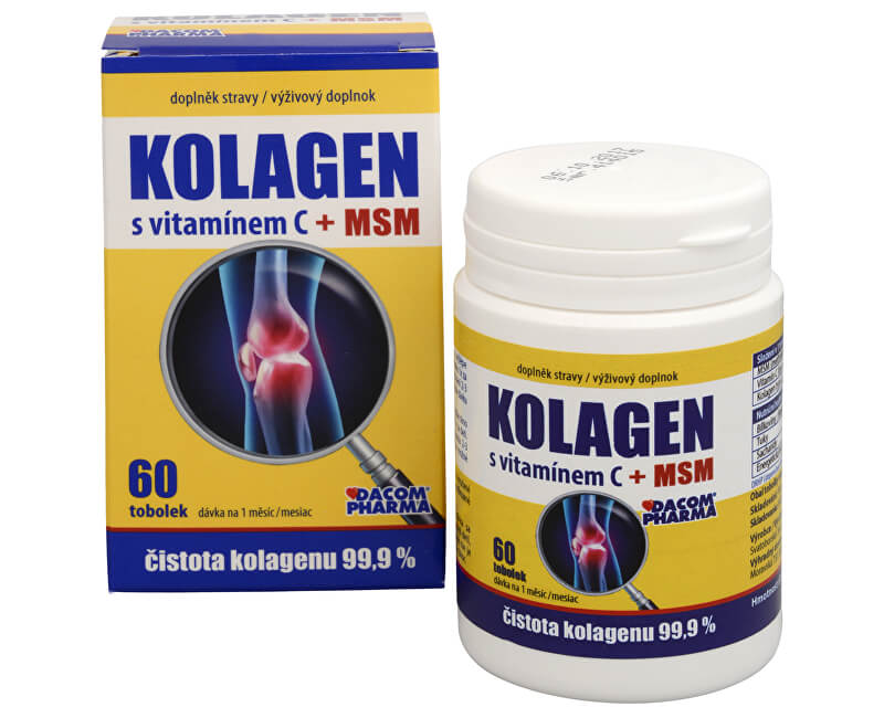 Dacom Pharma Kolagen s vitamínem C + MSM 60 tob.