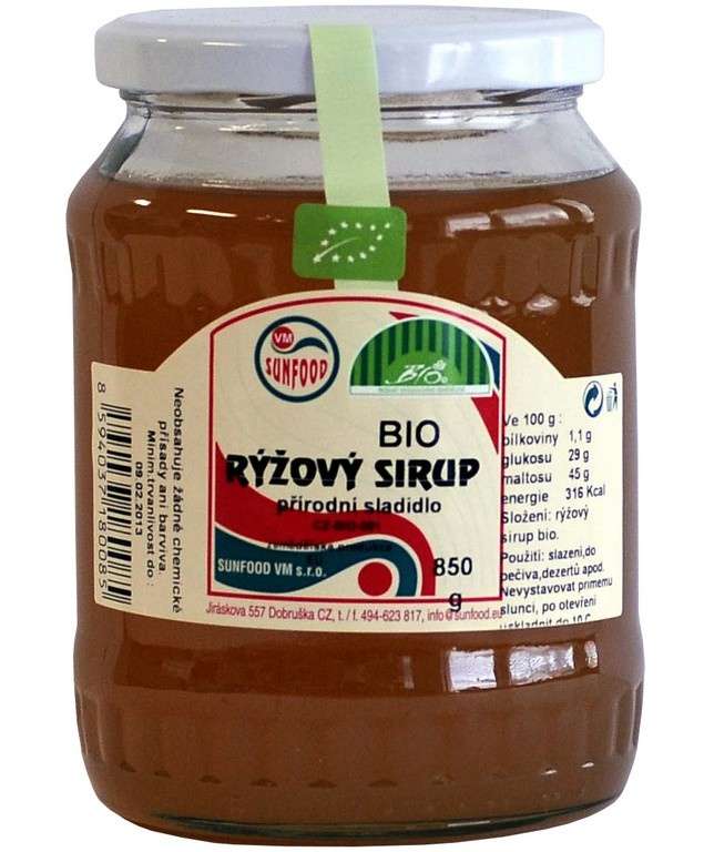 Sunfood BIO Rýžový sirup 850 g