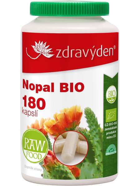 ZdravýDen® BIO Nopal Raw 180 kapslí