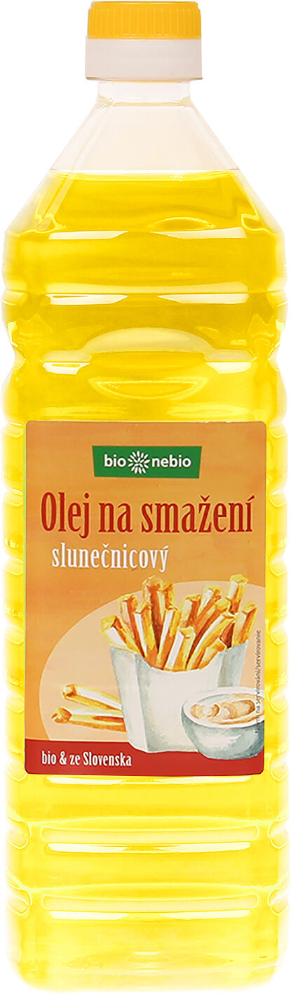 Bionebio BIO Slunečnicový olej na smažení 1000 ml