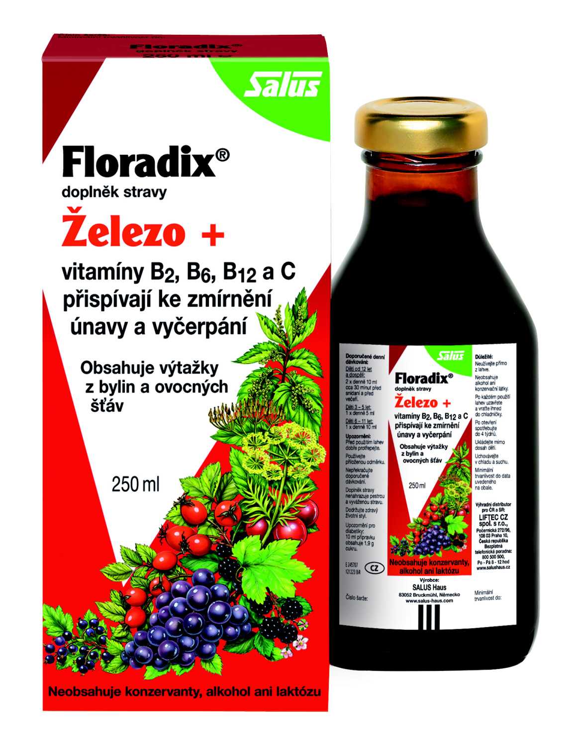 Salus Floradix Železo+ Balení: 250 ml