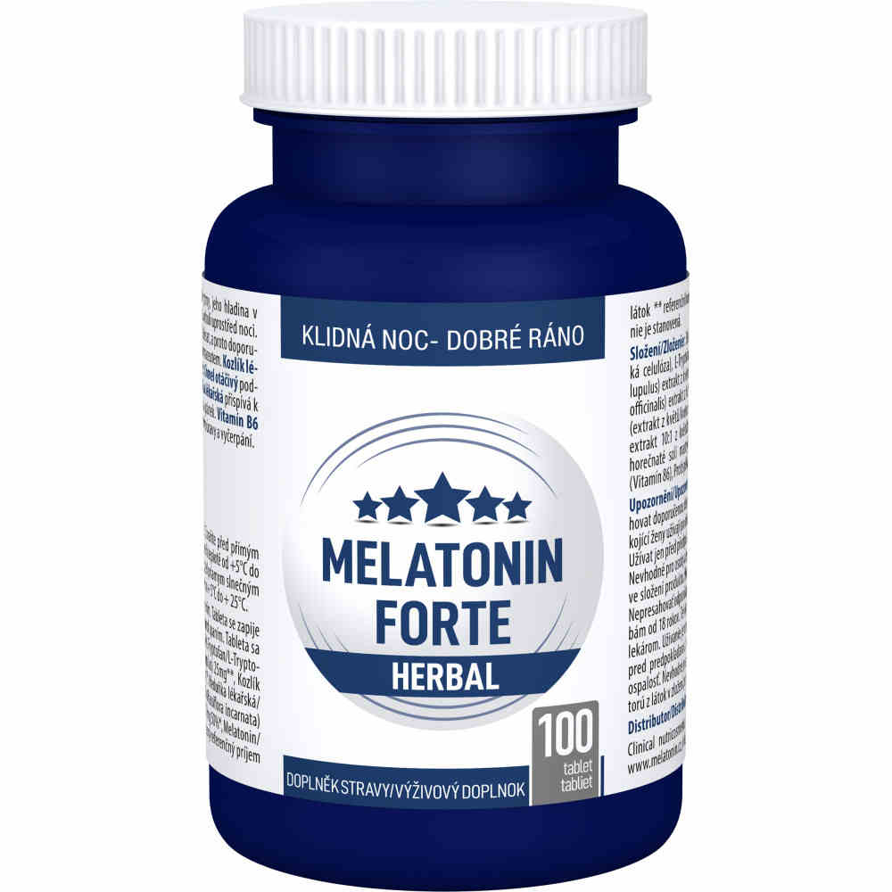 Clinical Melatonin FORTE Herbal 100 tbl.