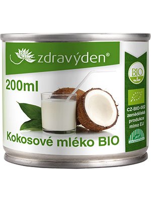 ZdravýDen® BIO Kokosové mléko Balení: 200 ml