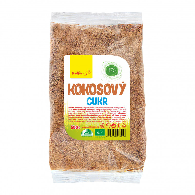 Wolfberry BIO Kokosový cukr sáček 500 g