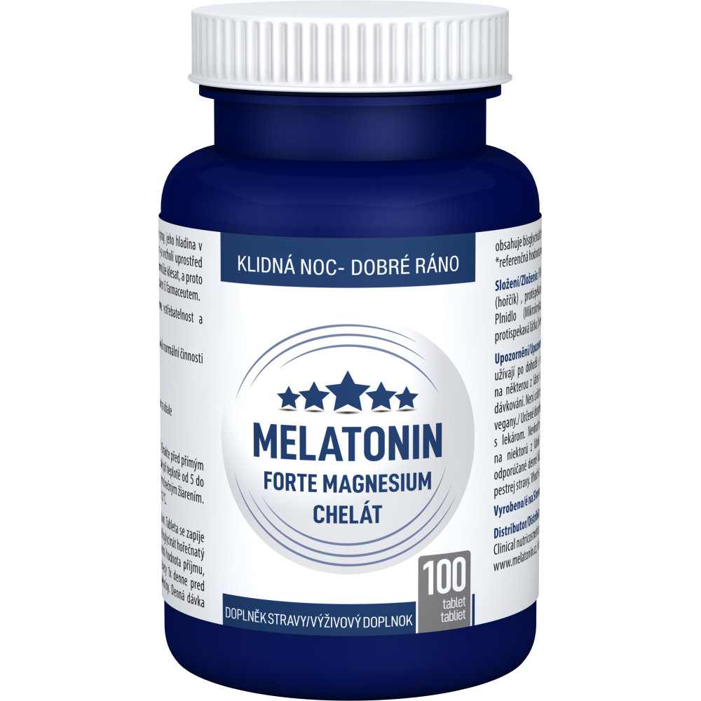 Clinical Melatonin FORTE + Magnesium chelát 100 tbl.