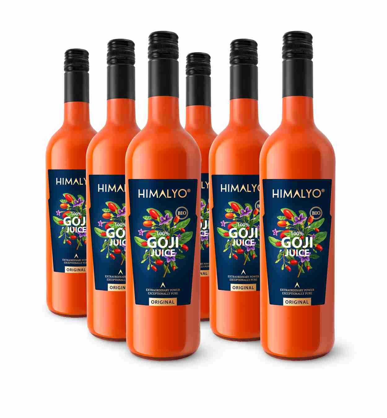 Himalyo BIO 100% Goji Juice (šťáva z plodů kustovnice čínské) 6x 750 ml