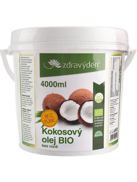 ZdravýDen® BIO Kokosový olej bez vůně Balení: 4000 ml