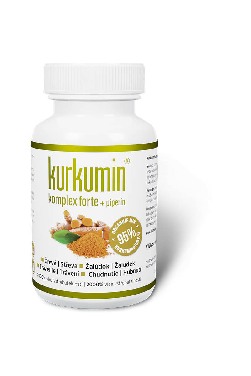 Synergia Kurkumin komplex FORTE 300 mg + piperin 60 kapslí