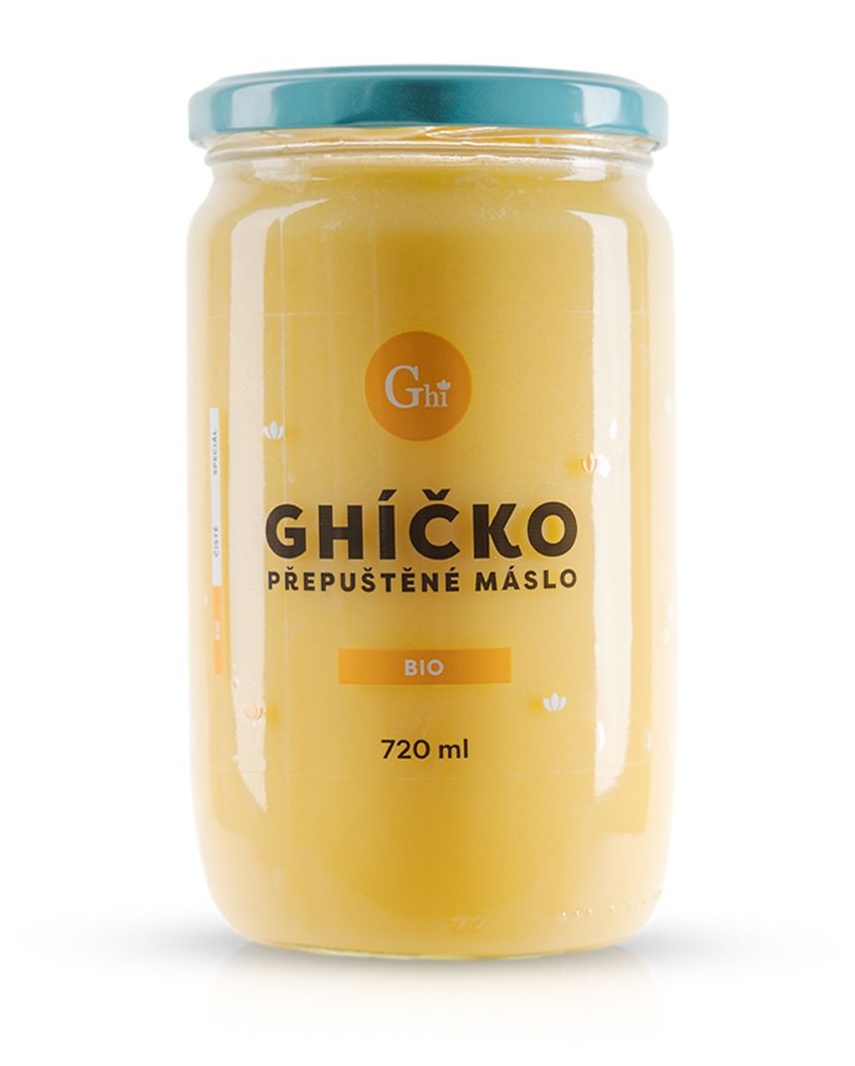 České ghíčko BIO Ghí - přepuštěné máslo Balení: 720 ml