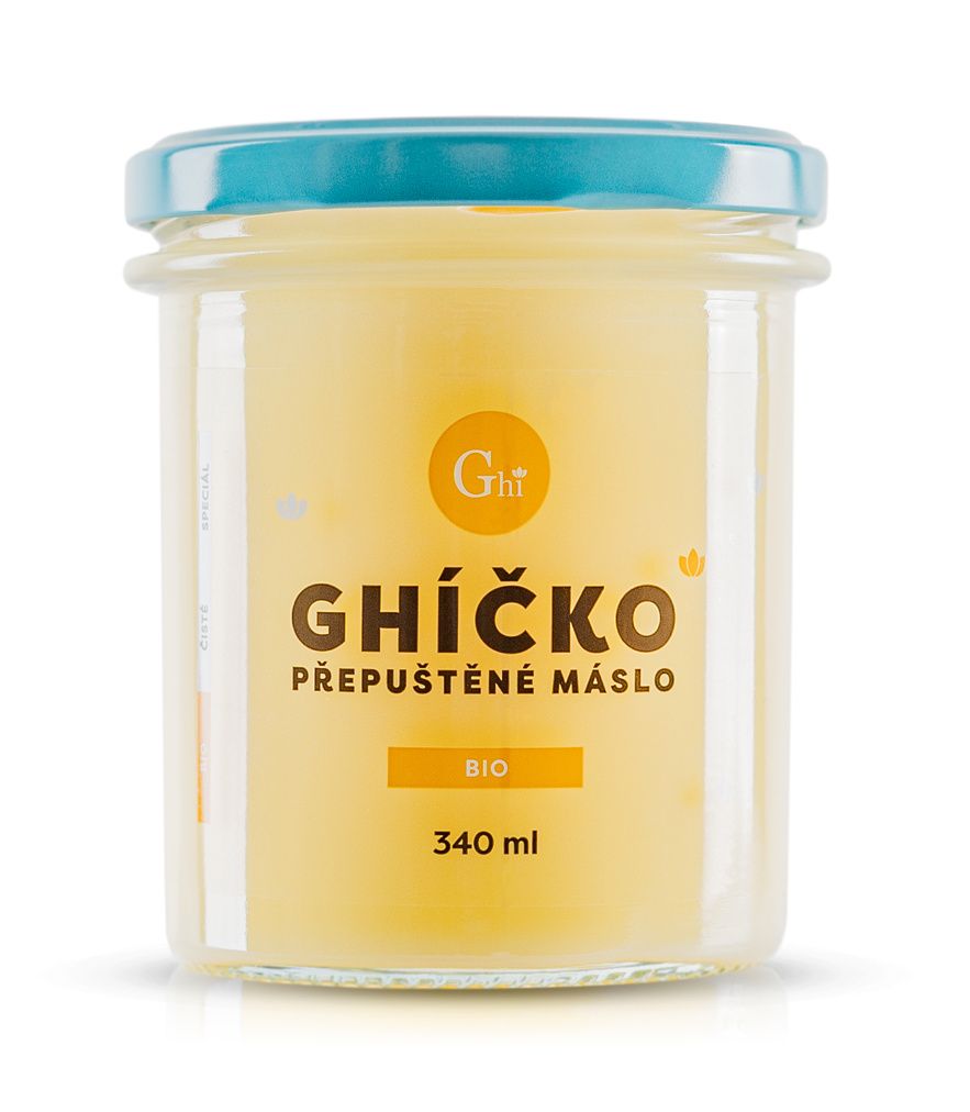 České ghíčko BIO Ghí - přepuštěné máslo Balení: 340 ml