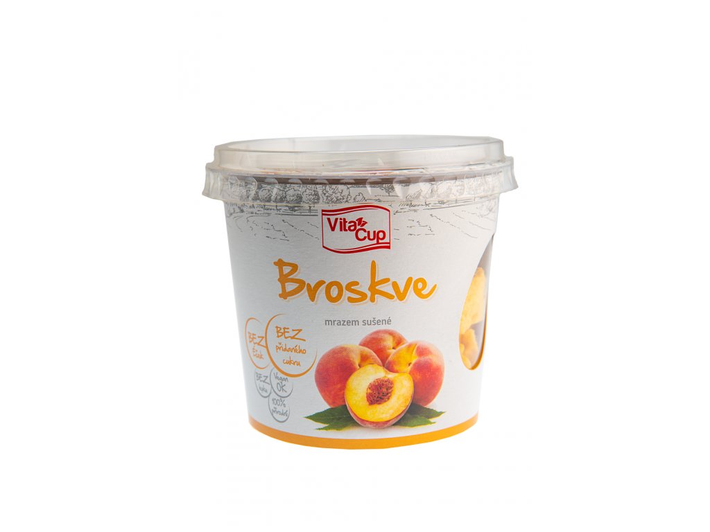 Nature Park VitaCUP Broskve - plátky sušené mrazem 35 g