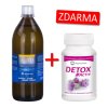 Pharma Activ Koloidní stříbro Ag100 (25ppm) 1000 ml + Detox Activ 55 kapslí ZDARMA