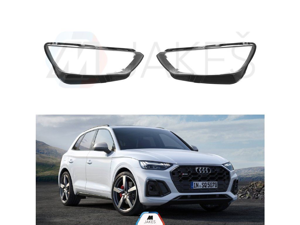 Headlight Lens Covers for Audi Q5 type 80A/FY facelift (2021- )
