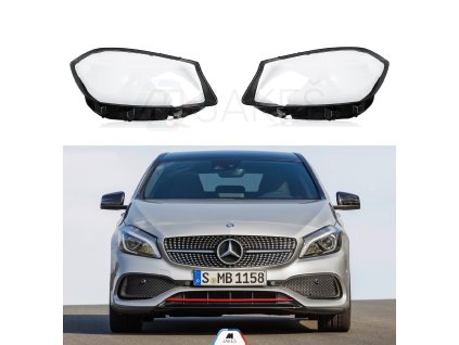 Headlight Covers for Mercedes-Benz A-class W176 facelift (2015-2017)