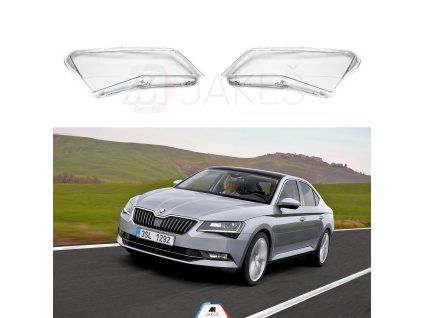 Headlight Lens Covers Skoda Superb 3 (2015-2019)