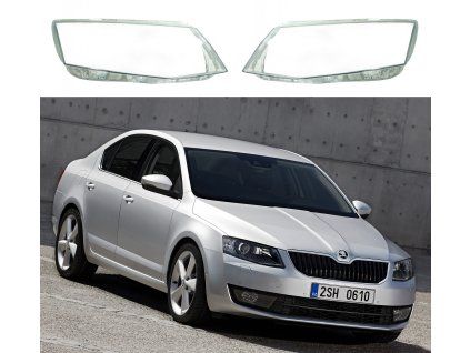 Headlight Lens Covers for Škoda Octavia 3 (2013-2016)