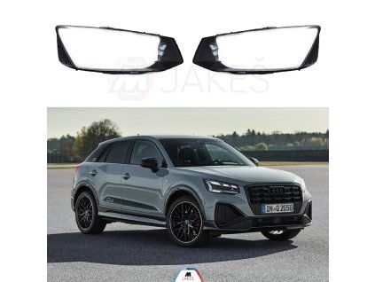 Headlight Lens Covers for Audi Q2 facelift (2020-2023)