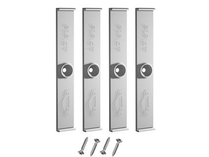 Frameless license plate holders - White