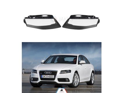 Headlight Lens Covers for Audi A4 B8 (2008-2011)