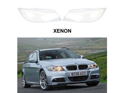 Headlight Lens Covers for BMW 3 E90/E91 (2005-2012) Xenon
