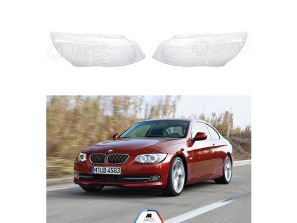 Headlight Lens Covers for BMW 3 E92/E93 Coupe/Cabrio (2010-2013) facelift