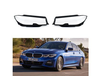 Headlight Lens Covers for BMW 3 G20 G21 (2018-2022) before facelift