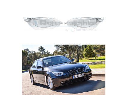 Headlight Lens Covers for BMW 5 E60/E61 (2003-2009) LED
