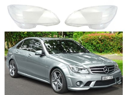 Headlight Covers for Mercedes Benz C W204 (2007-2011)