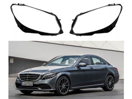 Headlight Lens Covers for Mercedes Benz C W205 (2019-2021) Facelift