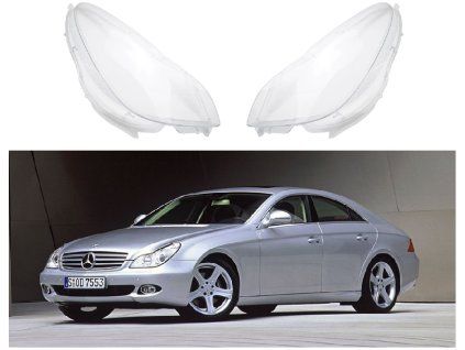 Headlight Lens Covers for Mercedes Benz CLS C219 (2004-2010)