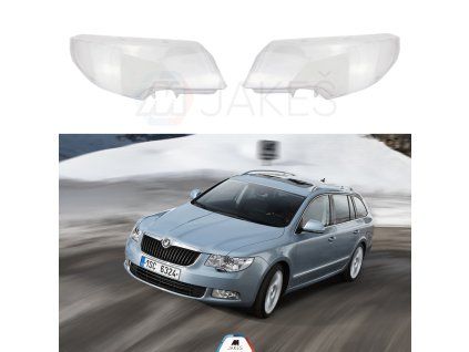 Headlight Lens Covers for Skoda Superb 2 (2009-2012)