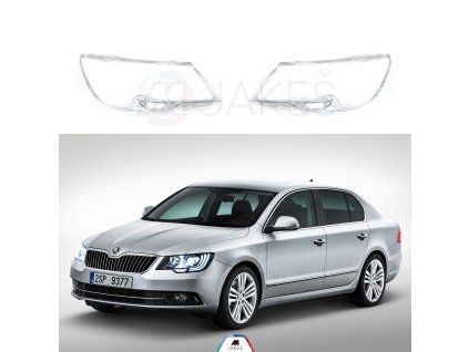 Headlight Lens Covers for Skoda Superb 2 (2013-2015) Facelift