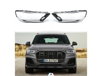 Headlight Lens Covers for Audi Q7 4M facelift (2020-2024)
